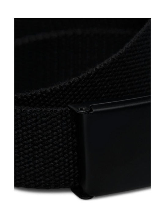 Jack & Jones Men's Fabric Webbing Belt Belt Black