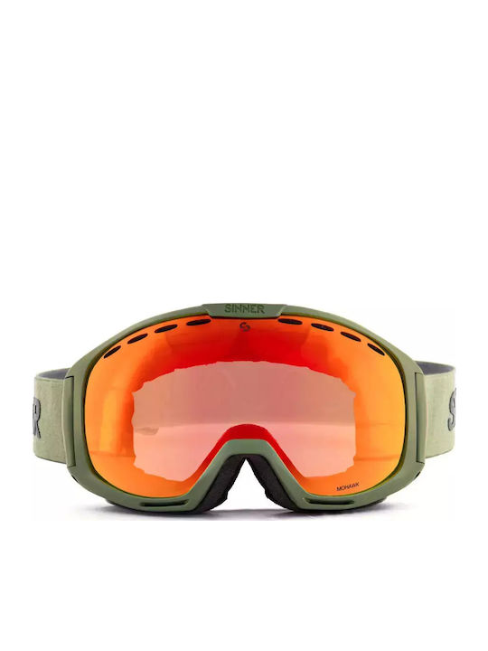 Sinner Mohawk Masca Ski Si Snowboard Pentru Adulți Cu Lentilă Netransparentă