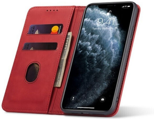 Bodycell Book Δερματίνης Κόκκινο (Realme GT2 Pro)