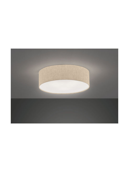 Fischer Honsel Thor Modern Fabric Ceiling Light with Socket E14 60pcs Beige