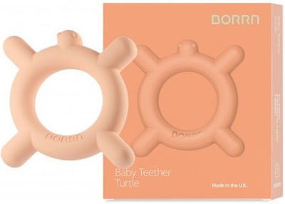 Borrn Teething Ring Turtle BPA Free of Silicone for 3 m+ 1pcs