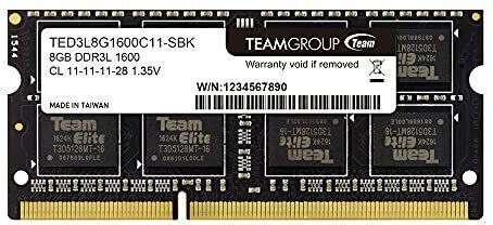TeamGroup Elite DDR3L with Module 1x8GB and Speed 1600 for Laptop