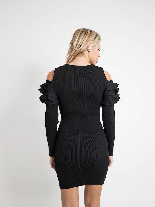 Freestyle Knitted Dress All Day Black