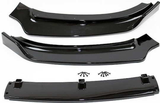 Carner Spoiler Car Front 3 pieces Glossy Black Compatible with Audi A4 B8 2011-2015