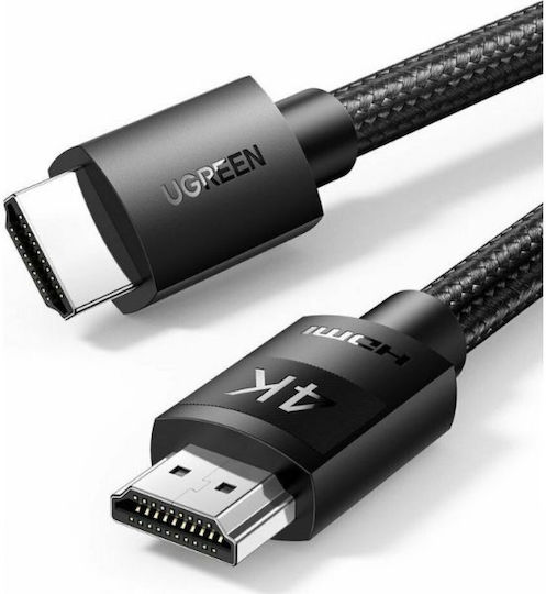 Ugreen HD140 HDMI 2.1 Ultra High Speed 48Gbps 4K 120Hz HDR VRR Braided HDMI Cable HDMI Male - HDMI Male 1m Black