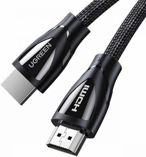 Ugreen HD140 HDMI 2.1 Ultra High Speed 48Gbps 4K 120Hz HDR VRR Braided HDMI Cable HDMI Male - HDMI Male 1m Black