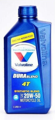 Valvoline DuraBlend 4T Synthetic Motorcycle Oil for Four-Stroke Engines 20W-50 1lt