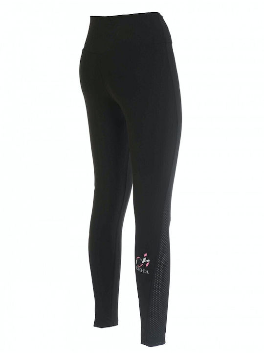 Schulung Frauen Lang Leggings Hochgeschnitten Schwarz