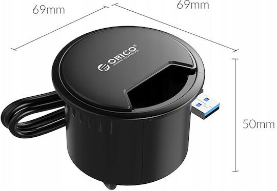 Orico USB Хъб 4 Порта USB 3.0 с Връзка USB-A