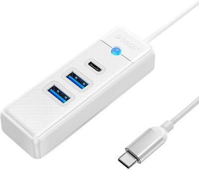 Orico USB 3.0 Hub 3 Anschlüsse mit USB-C Verbindung Weiß