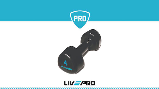 Live Pro Vinyl Set of Dumbells 2 x 4kg
