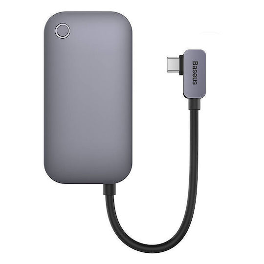 Baseus PadJoy Series 4in1 USB-C Docking Station με HDMI 4K PD Γκρι