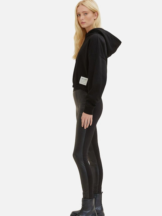 Tom Tailor Frauen Lang Leggings Schwarz