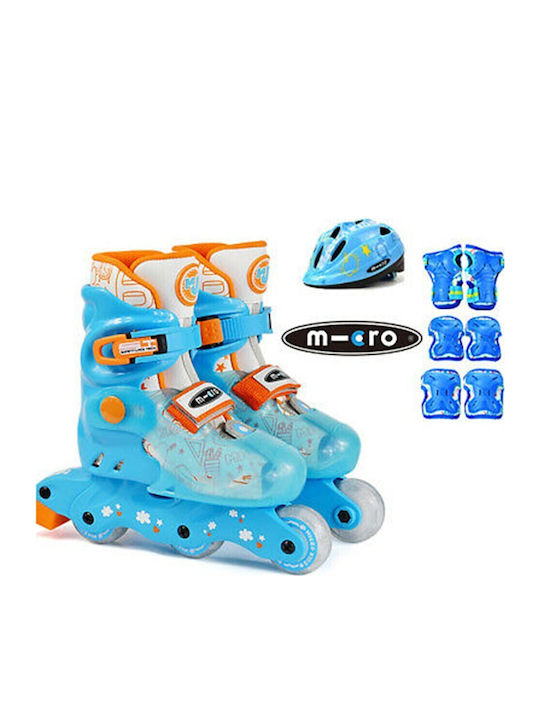 Micro Future Combo Inline Αυξομειούμενα Rollers Μπλε Παιδικά