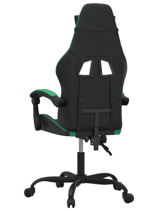 vidaXL 349594 Artificial Leather Gaming Chair Black / Green