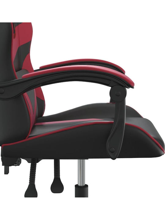 vidaXL 349550 Καρέκλα Gaming Δερματίνης Μαύρο / Μπορντό