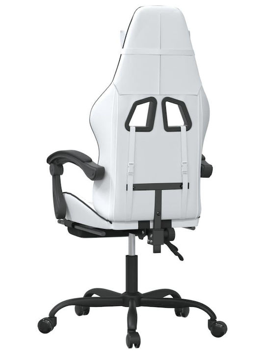 vidaXL 349541 Gaming Stuhl mit Fußstütze White / Black