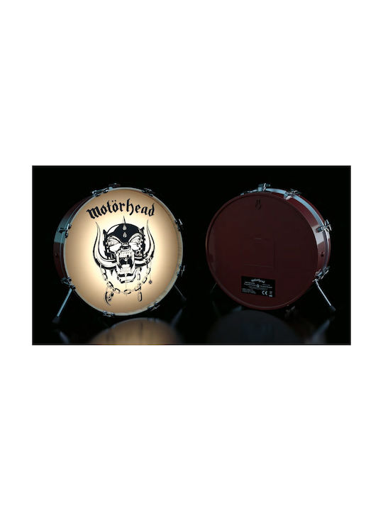 Numskull Motörhead Drum Декоративна Лампа 3D илюзия Бял
