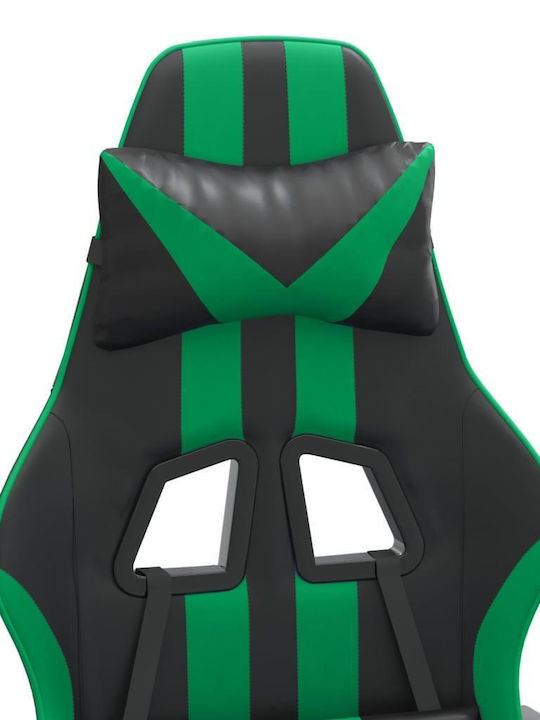vidaXL 349522 Геймърски стол Black / Green