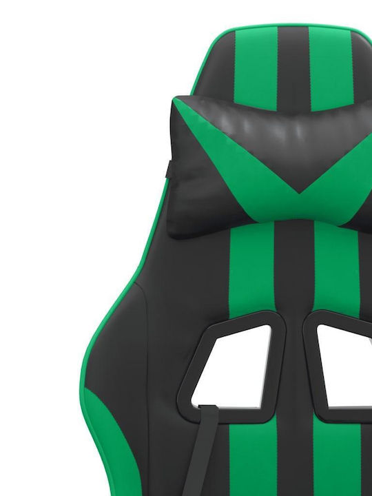 vidaXL 349522 Геймърски стол Black / Green