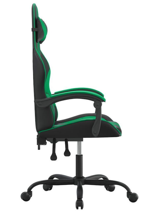 vidaXL 349522 Геймърски стол Black / Green
