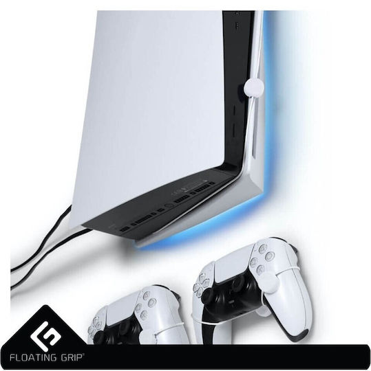 Floating Grip Βάση για 2 χειριστήρια PS5 Τοίχου Bundle Deluxe Box Λευκή 368054