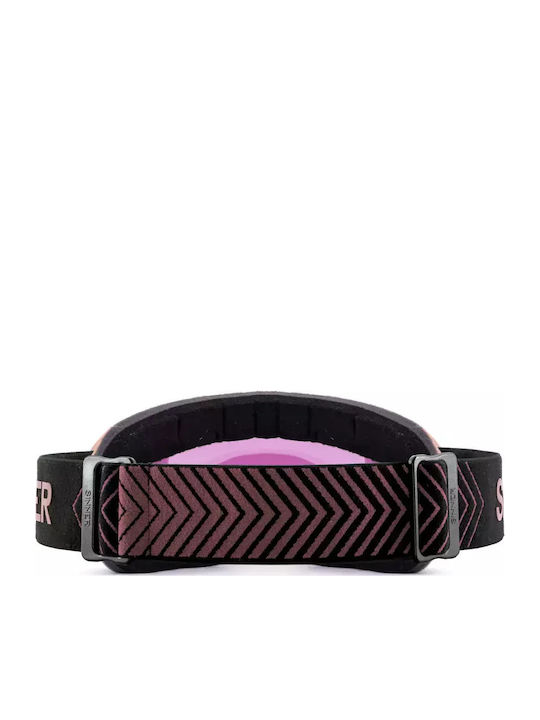 Sinner Marble Otg Ski- & Snowboardbrille Erwachsene Weiß mit Linse in Rosa Farbe