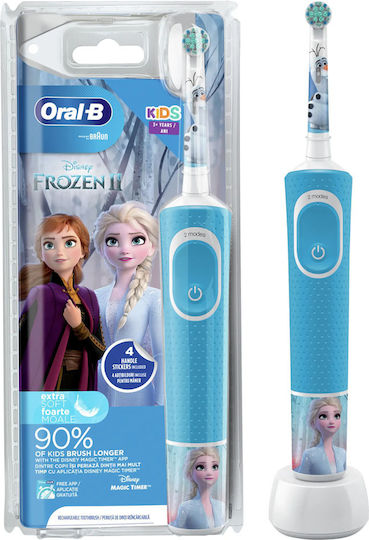 Oral-B Frozen Olaf Children's Electric Toothbrush for 3+ Years Frozen Blue-White