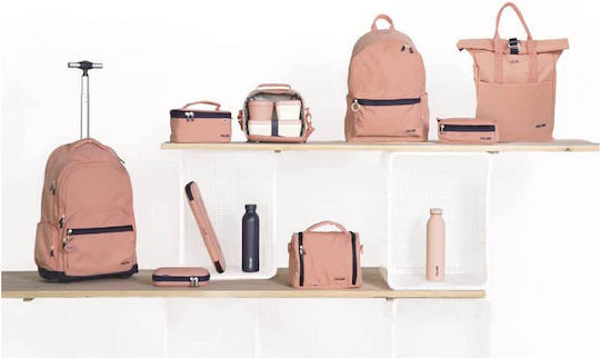 Milan 1918 Series School Insulated Hand Lunch Bag 1.5lt Pink 22 x 12.5 x 12cm