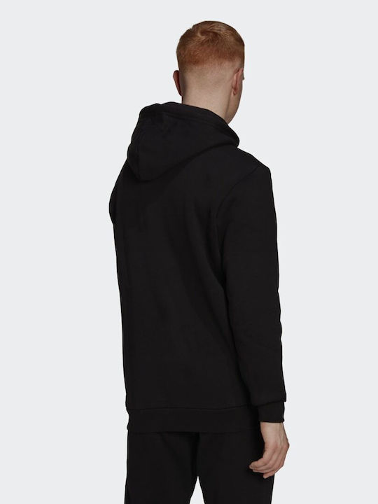 Adidas Adicolor Essentials Trefoil Herren Sweatshirt mit Kapuze und Taschen Schwarz