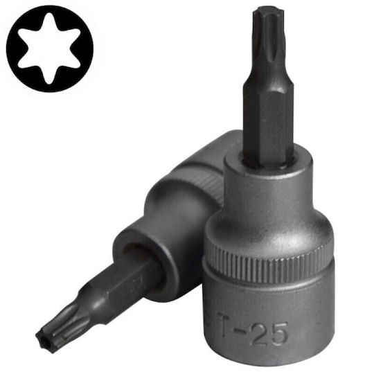 Force Bit-Stecknuss mit Torx-Bit und Antriebsvierkant 3/8'' Größe T27x50mm 1Stück