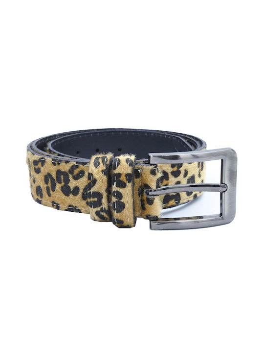 Women's Leather Belt (Leopard)