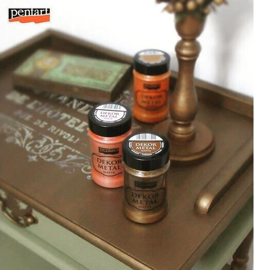 Pentart Dekor Metal Matte Chalk Paint Chocolate 100ml 35204