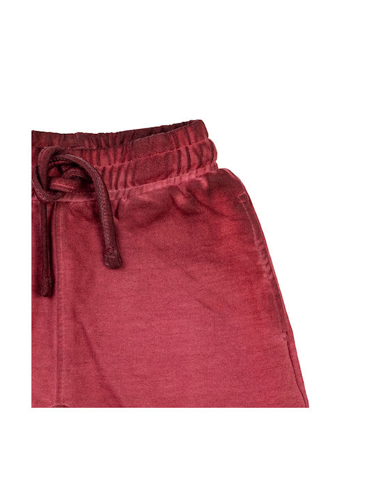 Funky Kinder Shorts/Bermudas Stoff Burgundisch