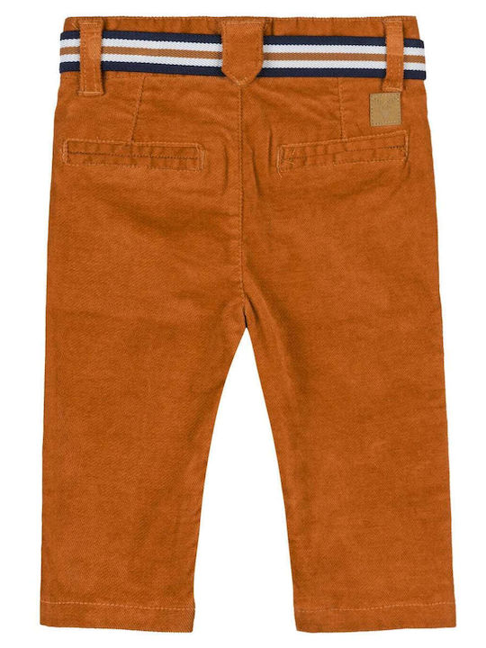 Kids Trousers Fabric Tabac Brown