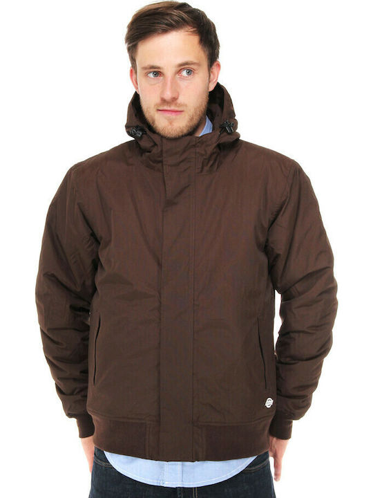 Dickies Cornwell 07-200095 Men's Winter Bomber Jacket Waterproof Brown