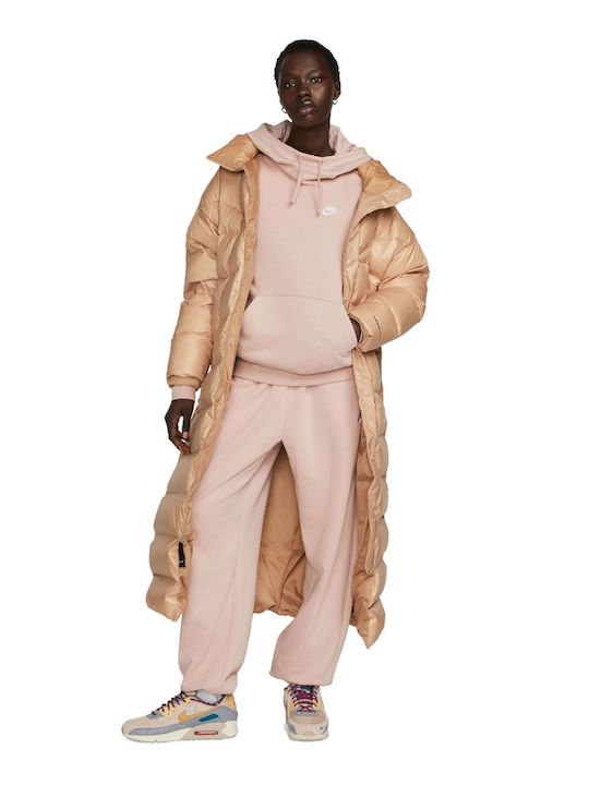 Women's Sweatshirt Hooded Pink