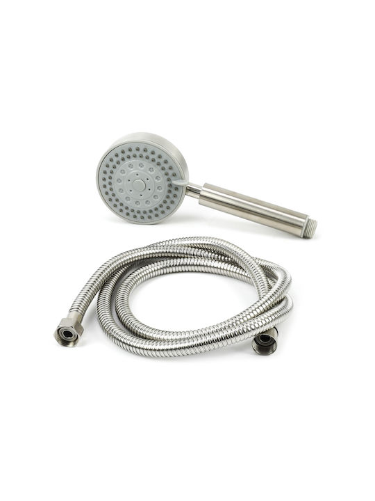 XZ 22018 Shower Column with Bathtub Mixer 122cm Silver