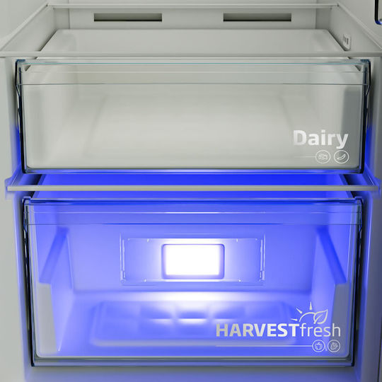 Beko Ψυγείο Συντήρησης 365lt NoFrost Υ186.5xΠ59.7xΒ70.9εκ. Inox B3RMLNE444HXB
