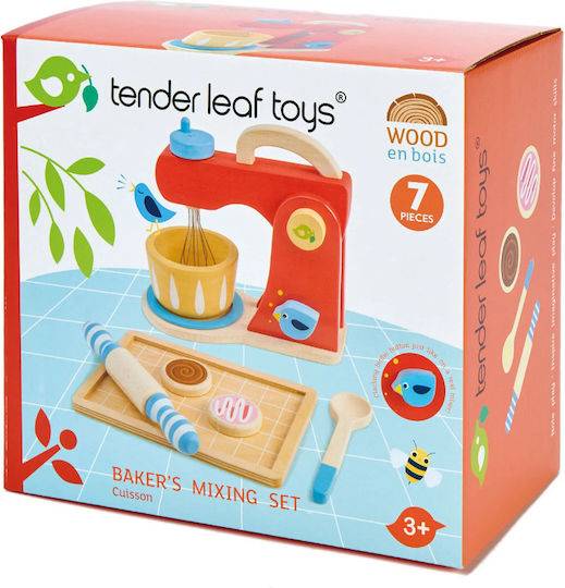 Tender Leaf Toys Дървено Миксер За 3+ Години 11 Части
