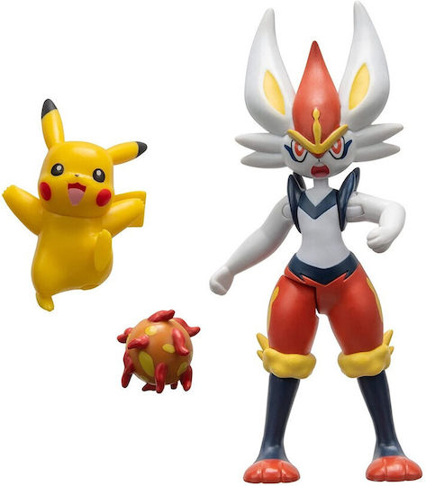 Jazwares Cinderace & Pikachu Pokemon Pentru Vârsta 4+ Ani Diverse Modele