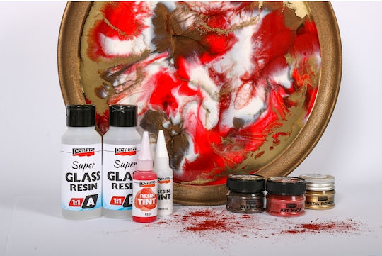 Pentart Super Glass Ρητίνη Δύο Συστατικών UV Resistant 300ml