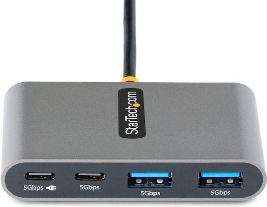 StarTech Hub 4 Θυρών USB 3.2 με σύνδεση USB-C Γκρι