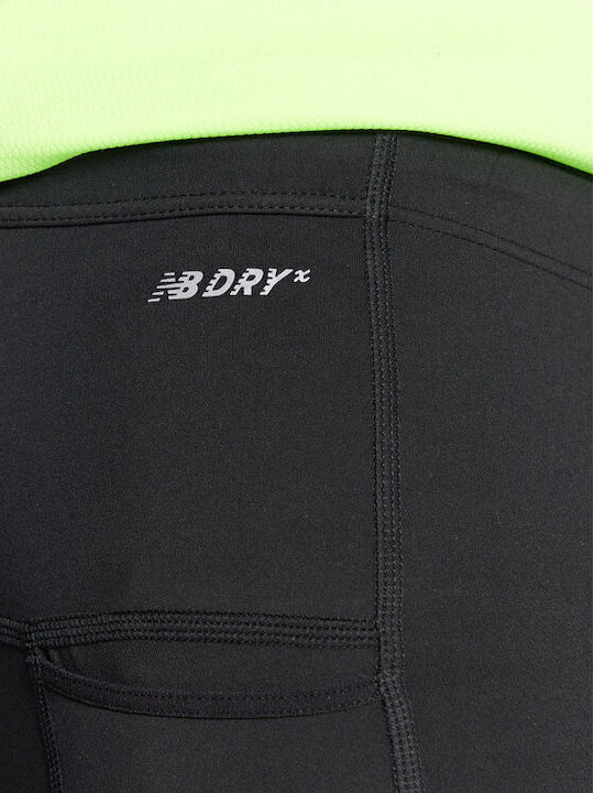 New Balance Tighty Ανδρικό Αθλητικό Κολάν Μακρύ Μαύρο