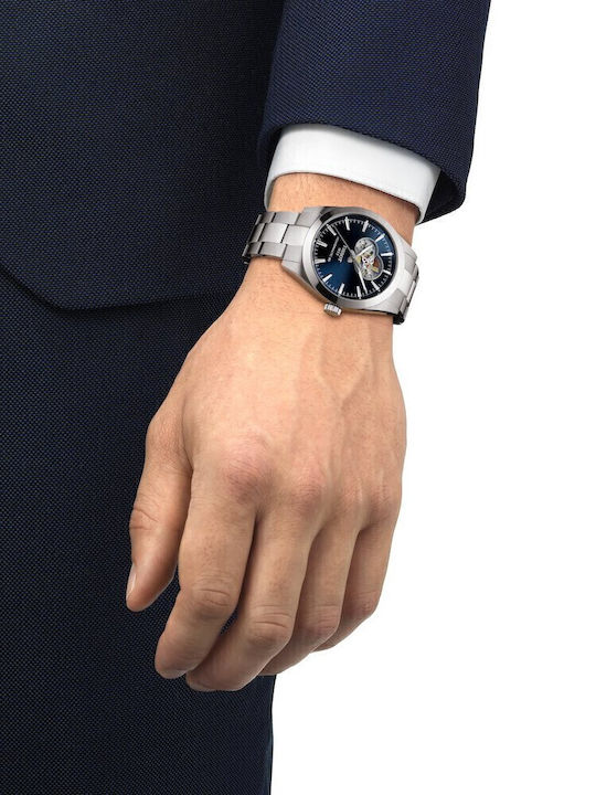 Tissot T-classic Men's Watch 40mm Automatic With Silver Metal Bracelet