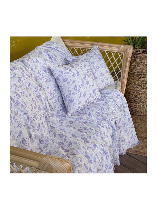 Nima Juliette Ριχτάρι Πολυθρόνας 180x180εκ. Lilac 29858