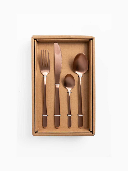 Kaemingk Besteckset Edelstahl Rose Gold 16Stück