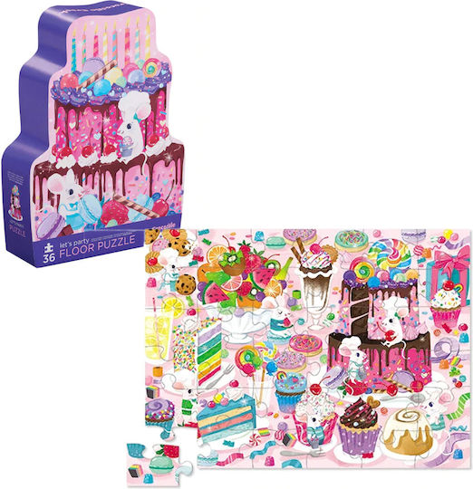 Kids Puzzle Let's Party 36pcs Crocodile Creek