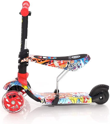 Lorelli Kids Scooter Smart 3-Wheel with Seat for 3+ Years Multicolour