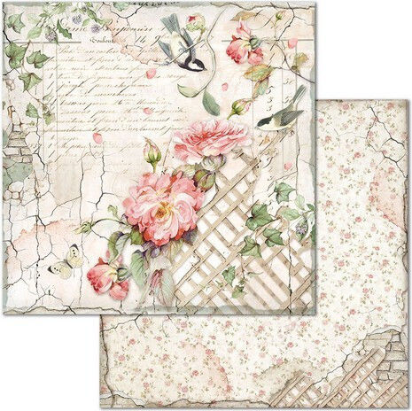 Stamperia House of Roses Листа Scrapbooking Двустранен 190гр/кв.м 10 листове